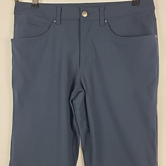 Lululemon Men's ABC Classic 5 Pocket Warpstreme Blue Trouser Pant 32x32 EUC - Picture 2 of 9